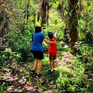 Mother and Child enjoying the nature trails : Gore Nature Education Center Gallery | Cypress Cove Landkeepers